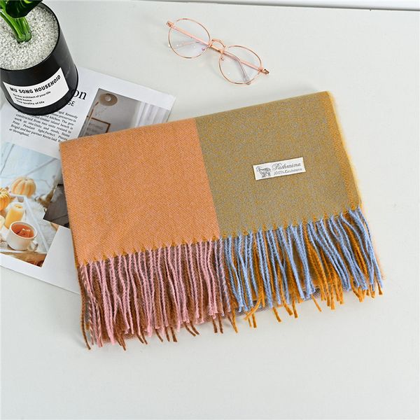 imitation cashmere scarf soft waxy warm tassel large shawl winter all-match plaid scarf, Blue;gray
imitation cashmere scarf soft waxy warm tassel large shawl winter all-match plaid scarf, Blue;gray