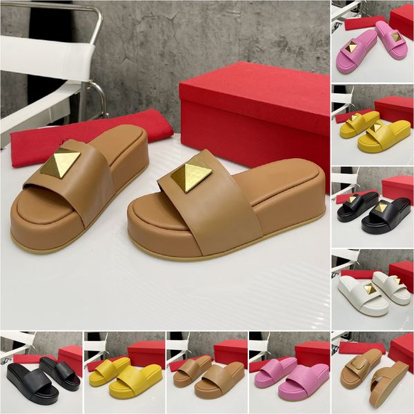 designer mid-heel platform slippers flops genuine leather metal buckle casual ladies summer outdoor beach loafer party holiday fashion women, Black
designer mid-heel platform slippers flops genuine leather metal buckle casual ladies summer outdoor beach loafer party holiday fashion women, Black