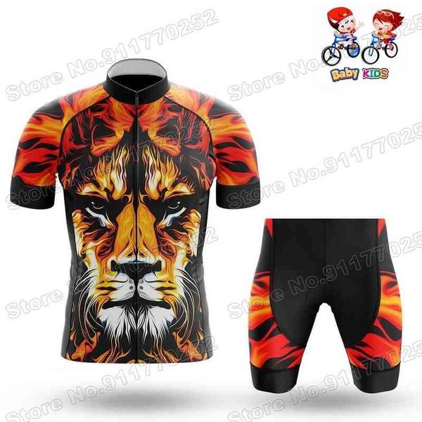 2021 fire lion kids cycling jersey sets cartoon anime animal boys girls cycling clothing road bike suit mtb ropa ciclismo maillot, Black;red
2021 fire lion kids cycling jersey sets cartoon anime animal boys girls cycling clothing road bike suit mtb ropa ciclismo maillot, Black;red