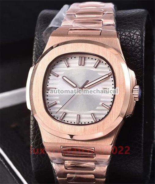 6 colors luxury watches nautilus mens date 5711-1r-001 transparent back 18k rose gold automatic machinery movement wristwatches, Slivery;brown
6 colors luxury watches nautilus mens date 5711-1r-001 transparent back 18k rose gold automatic machinery movement wristwatches, Slivery;brown