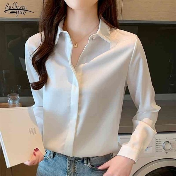 spring long-sleeve silk women's shirt office lady turn down collar solid blouse women elegant ladies blusas 10618 210326, White
spring long-sleeve silk women's shirt office lady turn down collar solid blouse women elegant ladies blusas 10618 210326, White