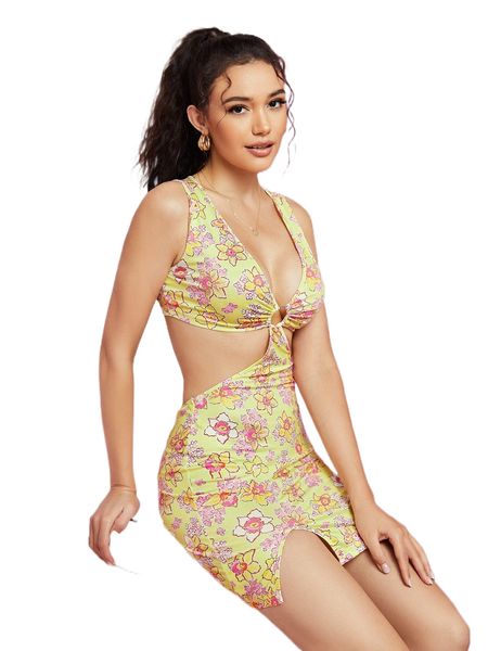 x glitter and lace floral print ring linked cut out split hem dress p3z2#, Black;gray
x glitter and lace floral print ring linked cut out split hem dress p3z2#, Black;gray