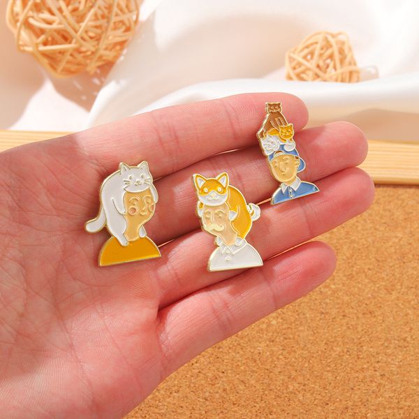 cartoon animals are cute fashion brooches and pins of hats decorative backpack clothesboys and girls, Gray
cartoon animals are cute fashion brooches and pins of hats decorative backpack clothesboys and girls, Gray