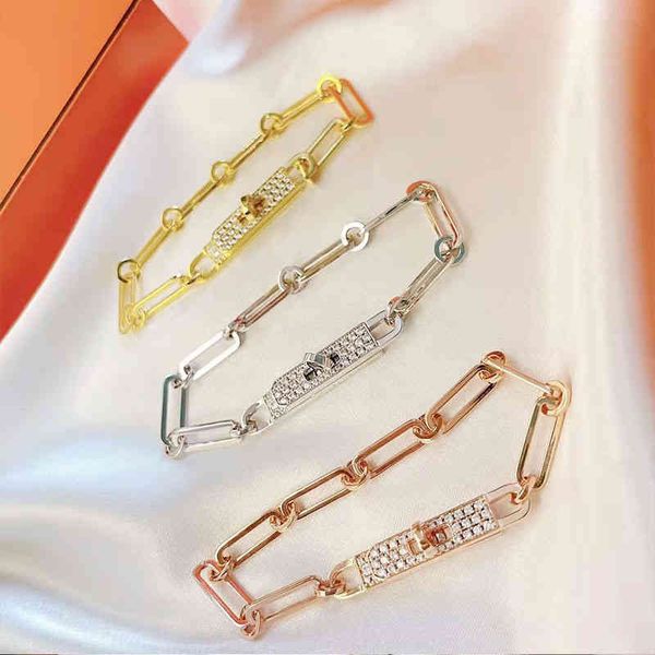 designer chain bracelet luxury brand hms jewelry gold plated diamond bracelets ins new women's accessories valentine's day gift, Black
designer chain bracelet luxury brand hms jewelry gold plated diamond bracelets ins new women's accessories valentine's day gift, Black