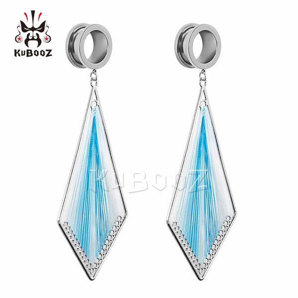 kubooz stainless steel white blue thread braided pendant tunnels ear piercing plugs body jewelry earring gauges stretchers expanders wholesa, Silver
kubooz stainless steel white blue thread braided pendant tunnels ear piercing plugs body jewelry earring gauges stretchers expanders wholesa, Silver