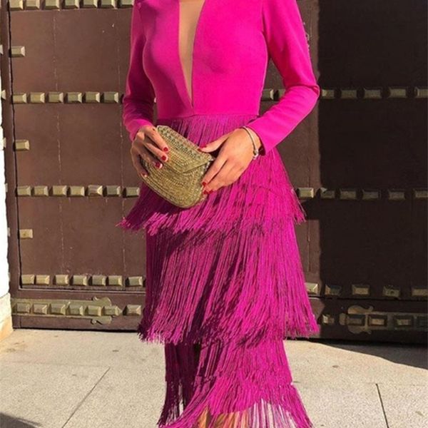 office ladies rose red fringe dress spring summer fashion knee length slim party night dresses xxl tassels 220509, Black;gray
office ladies rose red fringe dress spring summer fashion knee length slim party night dresses xxl tassels 220509, Black;gray