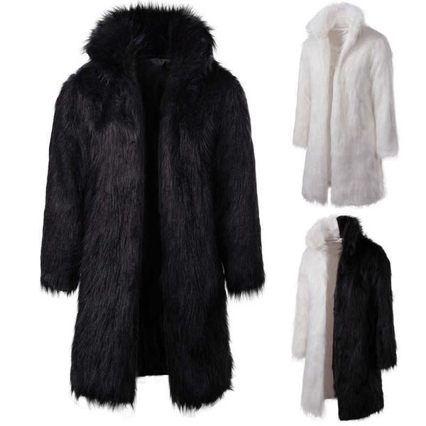 thick mens winter warm long coats faux fur solid hooded coat full sleeve loose casual patchwork male clothing, Black
thick mens winter warm long coats faux fur solid hooded coat full sleeve loose casual patchwork male clothing, Black