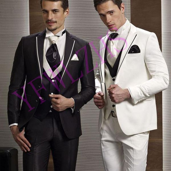 men suits two buttons groom tuxedos notch lapel groomsmen wedding/prom/dinner man blazer jacket pants ttwo buttonsie vest w730, Black;gray
men suits two buttons groom tuxedos notch lapel groomsmen wedding/prom/dinner man blazer jacket pants ttwo buttonsie vest w730, Black;gray
