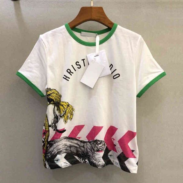 women's t-shirt pop style t-shirt female monkey lizard fashionable sense of aging slim round neck short sleeve small bee thin summer, White
women's t-shirt pop style t-shirt female monkey lizard fashionable sense of aging slim round neck short sleeve small bee thin summer, White