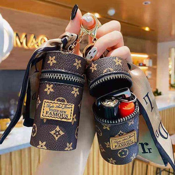 1pcs fashion pu leather keychain bucket lipstick bag accessories key chain men women car key strap waist wallet keychains keyrings, Silver
1pcs fashion pu leather keychain bucket lipstick bag accessories key chain men women car key strap waist wallet keychains keyrings, Silver