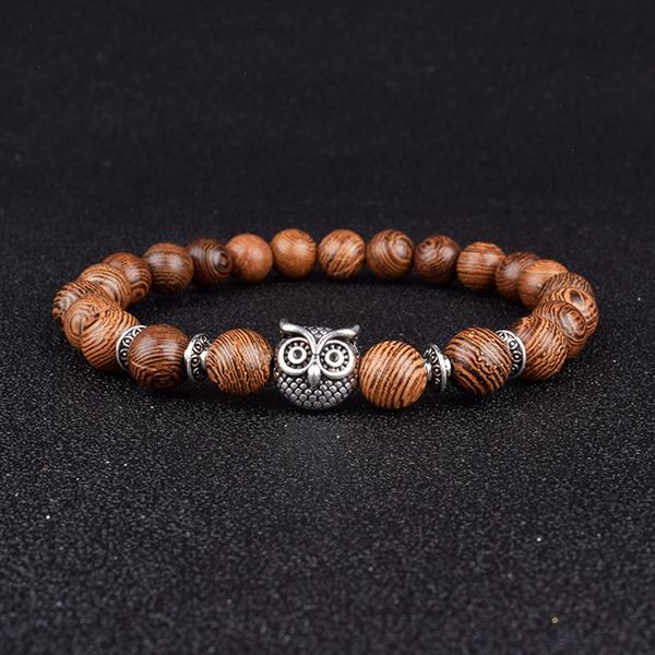 fashion natural wood strand owl bracelets men meditation millettia laurentii, Black
fashion natural wood strand owl bracelets men meditation millettia laurentii, Black