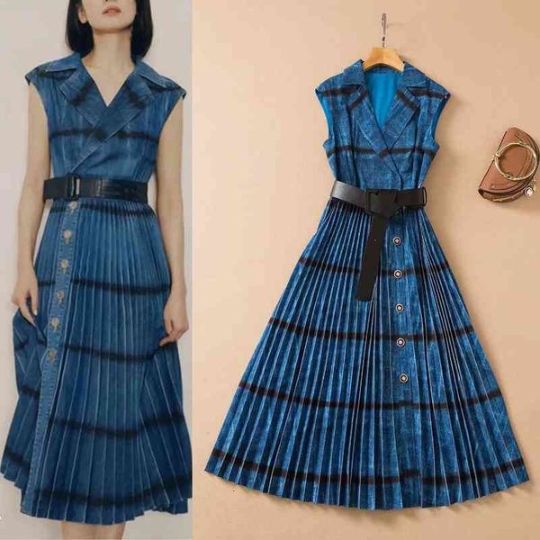 casual dresses temperament light familiar skirt summer women's wear suit collar stripe heavy industry crimp sleeveless dress, Black;gray
casual dresses temperament light familiar skirt summer women's wear suit collar stripe heavy industry crimp sleeveless dress, Black;gray