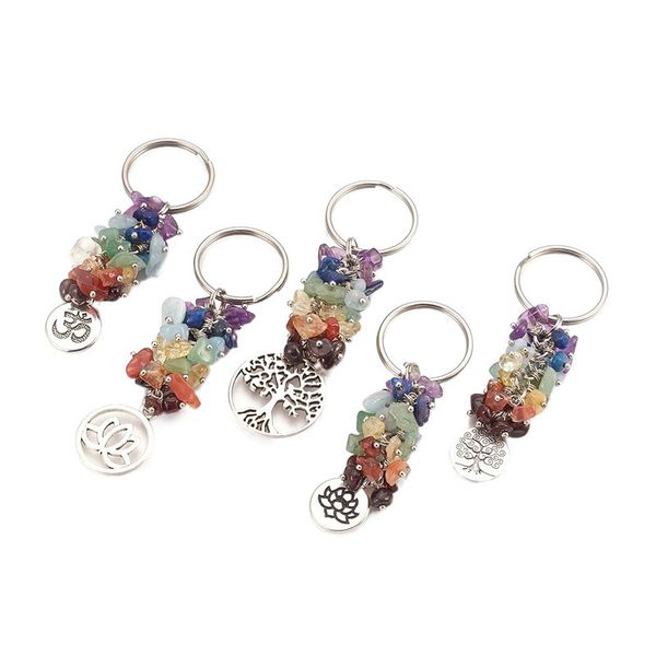7 chakra chips cristal natural cluster healing llavero bolsa yoga colgante llavero mujer árbol la vida, Slivery;golden
7 chakra chips cristal natural cluster healing llavero bolsa yoga colgante llavero mujer árbol la vida, Slivery;golden
