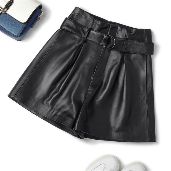 genuine leather shorts for women high waisted plus size fashion shorts women female trousers casual style wy20014 210331, White;black
genuine leather shorts for women high waisted plus size fashion shorts women female trousers casual style wy20014 210331, White;black