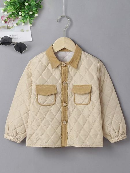 toddler boys flap pockets quilted coat she, Blue;gray