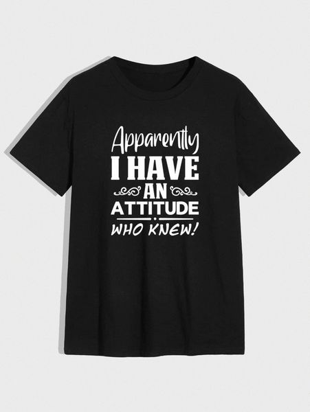 men slogan graphic tee g3cz#, White;black
men slogan graphic tee g3cz#, White;black