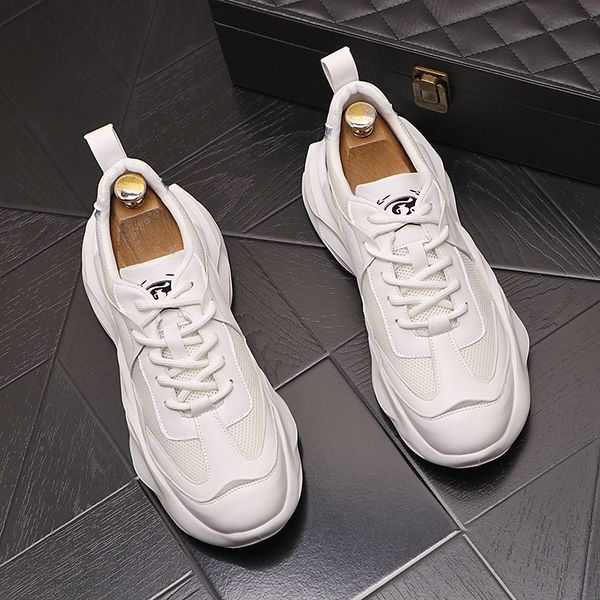 italy classic business wedding dress party shoes british style breathable vulcanize canvas casual sneakers round toe thick bottom business d, Black
italy classic business wedding dress party shoes british style breathable vulcanize canvas casual sneakers round toe thick bottom business d, Black