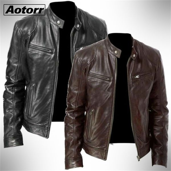 mens fashion leather jacket slim fit stand collar pu jacket male anti-wind motorcycle lapel diagonal zipper jackets men 5xl 220406, Black;brown
mens fashion leather jacket slim fit stand collar pu jacket male anti-wind motorcycle lapel diagonal zipper jackets men 5xl 220406, Black;brown