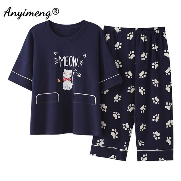 plus size 2 piece set women 4xl 5xl summer sleepwear cotton loose size cartoon printing pijamas woman's big size home clothing 220421, Black;red
plus size 2 piece set women 4xl 5xl summer sleepwear cotton loose size cartoon printing pijamas woman's big size home clothing 220421, Black;red