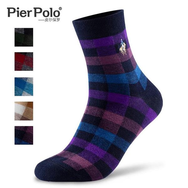 brand new pier polo fashion british style lattice men socks casual embroidery cotton socks autumn winter crew socks whole2485, Black 
brand new pier polo fashion british style lattice men socks casual embroidery cotton socks autumn winter crew socks whole2485, Black