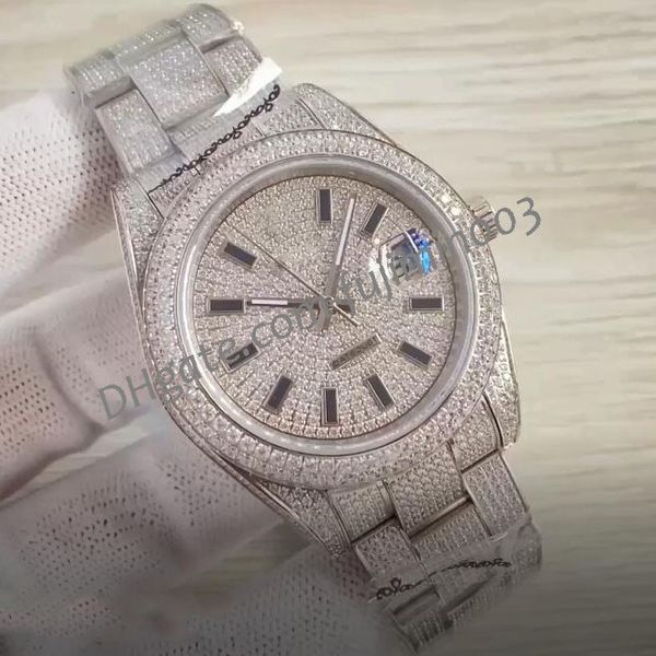 iced out watches men rlx 40mm date just automatic mechanical sweeping movement montre de luxe, Slivery;brown
iced out watches men rlx 40mm date just automatic mechanical sweeping movement montre de luxe, Slivery;brown