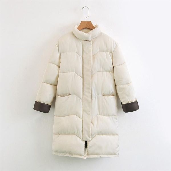 winter new style standup collar long loose plus size warm cotton padded jacket coat women bread coat 201019, Black
winter new style standup collar long loose plus size warm cotton padded jacket coat women bread coat 201019, Black