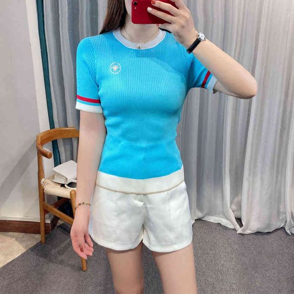 women's sweaters european goods tencel sweater short sleeve t-shirt women's summer little bee gold embroidery round neck high end, White;black
women's sweaters european goods tencel sweater short sleeve t-shirt women's summer little bee gold embroidery round neck high end, White;black