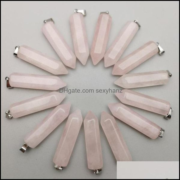 charms jewelry findings components natural stone hexagon prism rose quartz pendants pink crystal clear chakras gem dhc7u, Bronze;silver
charms jewelry findings components natural stone hexagon prism rose quartz pendants pink crystal clear chakras gem dhc7u, Bronze;silver