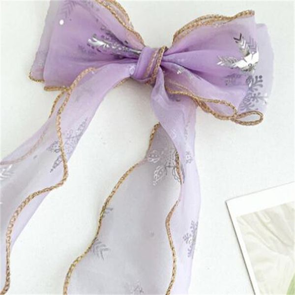 children's knitting bowknot hairpin colorful bead chain long ribbon female headdress sweet korean version mesh hairpins15, Slivery;white
children's knitting bowknot hairpin colorful bead chain long ribbon female headdress sweet korean version mesh hairpins15, Slivery;white