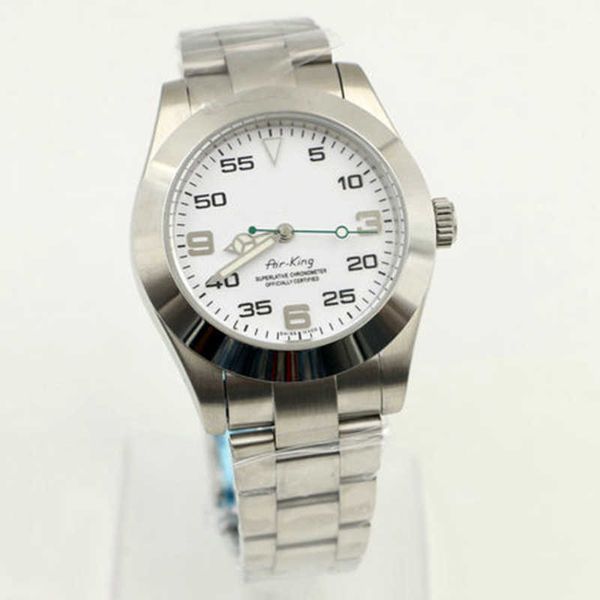 luxury menes watch air king series 116900 silver dial 40mm dial automatic mechanical movement stainless steel 316l brand designer watches, Slivery;brown
luxury menes watch air king series 116900 silver dial 40mm dial automatic mechanical movement stainless steel 316l brand designer watches, Slivery;brown
