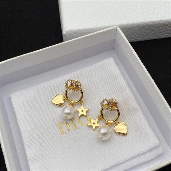 jewelry brass rhinestone pearl earrings five pointed star heart earrings female 70% off outlet store sale, Golden
jewelry brass rhinestone pearl earrings five pointed star heart earrings female 70% off outlet store sale, Golden