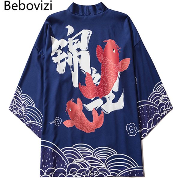 summer fashion women blue clothing jacket shirt traditional yukata haori vintage carp print japanese kimono cardigan, Red
summer fashion women blue clothing jacket shirt traditional yukata haori vintage carp print japanese kimono cardigan, Red