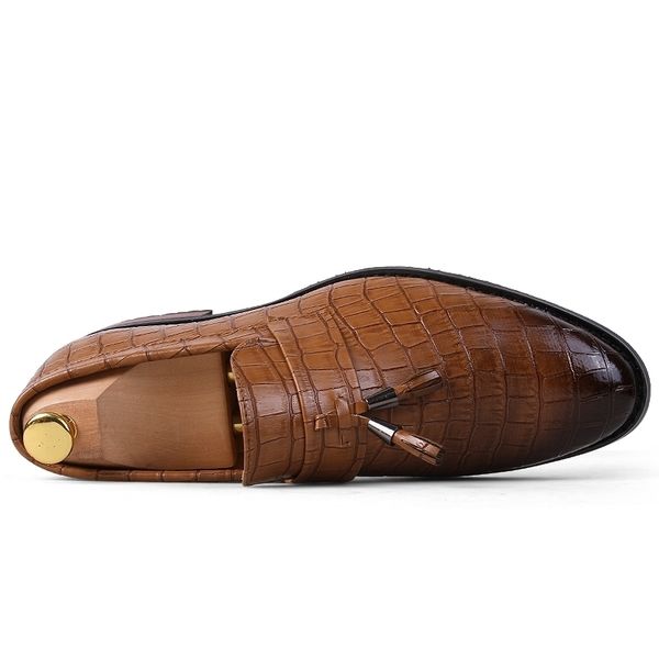 men brown fashion italy style design dress leather mens party new arrival business shoes y200420, Black
men brown fashion italy style design dress leather mens party new arrival business shoes y200420, Black