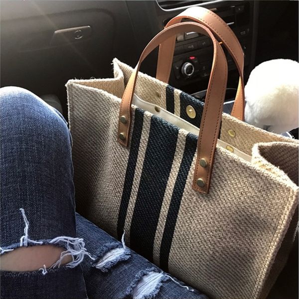 designer bags korean women's portable large capacity striped canvas ins simple student commuting single shoulder messenger tote tide
designer bags korean women's portable large capacity striped canvas ins simple student commuting single shoulder messenger tote tide