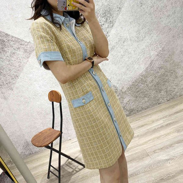 casual dresses spring and summer women's dress medium skirt single breasted patchwork tweed hepburn small fragrance dress niche design, Black;gray
casual dresses spring and summer women's dress medium skirt single breasted patchwork tweed hepburn small fragrance dress niche design, Black;gray