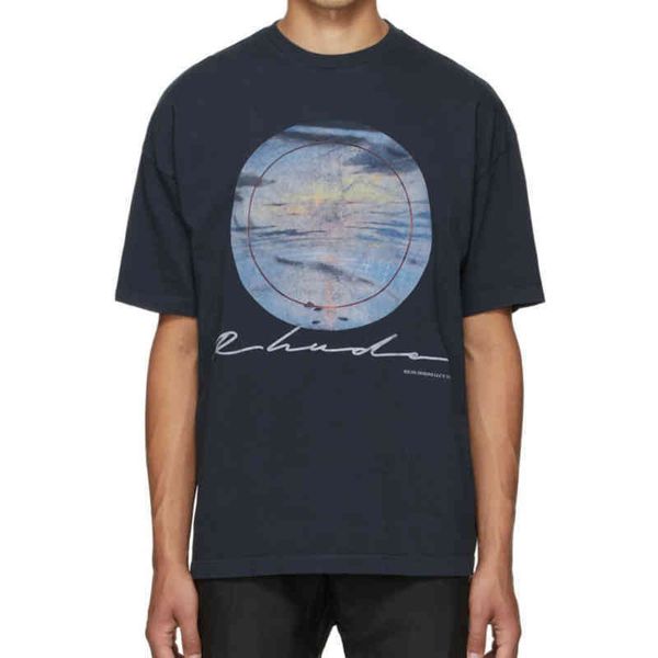 american fashion brand rhude sunset vintage print short sleeve high street couple's same loose hip hop summer t-shirt high quality, White;black
american fashion brand rhude sunset vintage print short sleeve high street couple's same loose hip hop summer t-shirt high quality, White;black