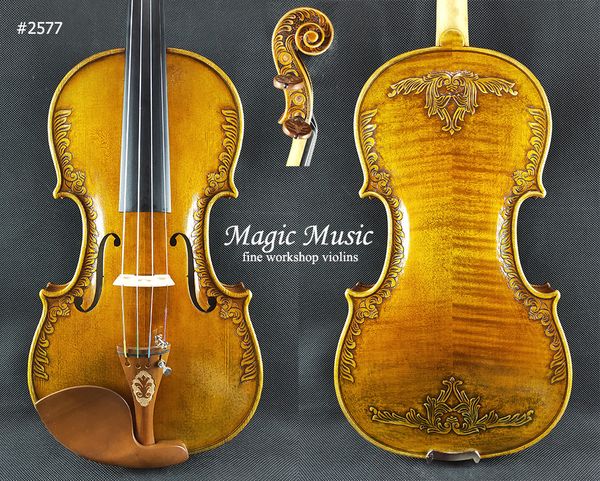 strad royal fleur de lys violin size 4 / 4#15 year spruce paint and handmade oil varnish
strad royal fleur de lys violin size 4 / 4#15 year spruce paint and handmade oil varnish