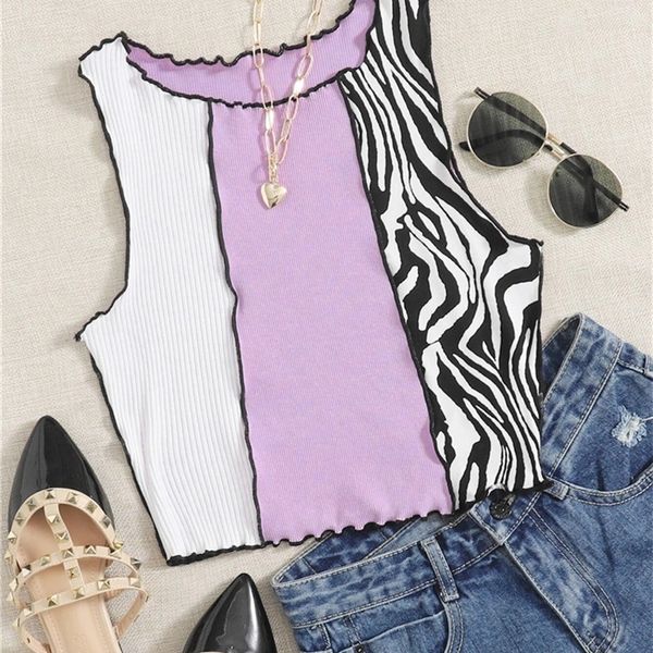 womens purple y2k zebra stripe printed vest summer lettuce trim sleeveless crop tank streetwear harajuku tee shirt 220607, White
womens purple y2k zebra stripe printed vest summer lettuce trim sleeveless crop tank streetwear harajuku tee shirt 220607, White