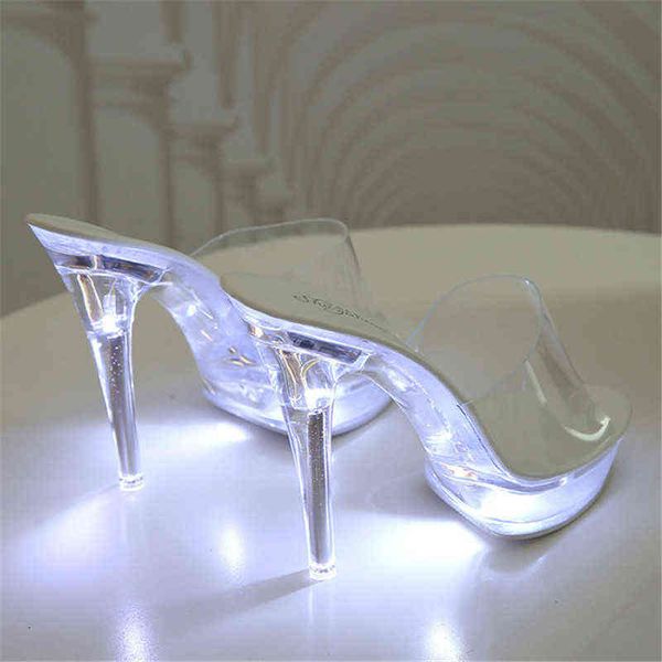 size 43 ladies high heels slippers luminous high heels light up fashion catwalk shoes led 13cm transparent stripper woman shoes t220730, Black
size 43 ladies high heels slippers luminous high heels light up fashion catwalk shoes led 13cm transparent stripper woman shoes t220730, Black
