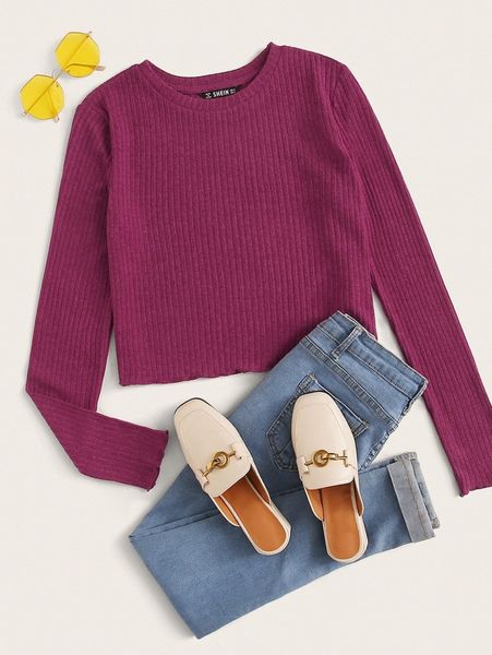 lettuce edge crop tee n99v#, White
lettuce edge crop tee n99v#, White