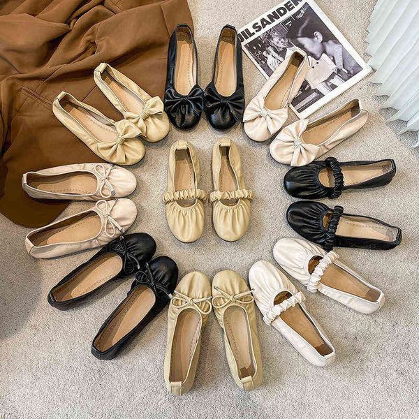 dress shoes soft bottom pleated doudou shoes female 2022 fairy style korean version versatile flat shallow mouth one sided soft leather preg, Black
dress shoes soft bottom pleated doudou shoes female 2022 fairy style korean version versatile flat shallow mouth one sided soft leather preg, Black