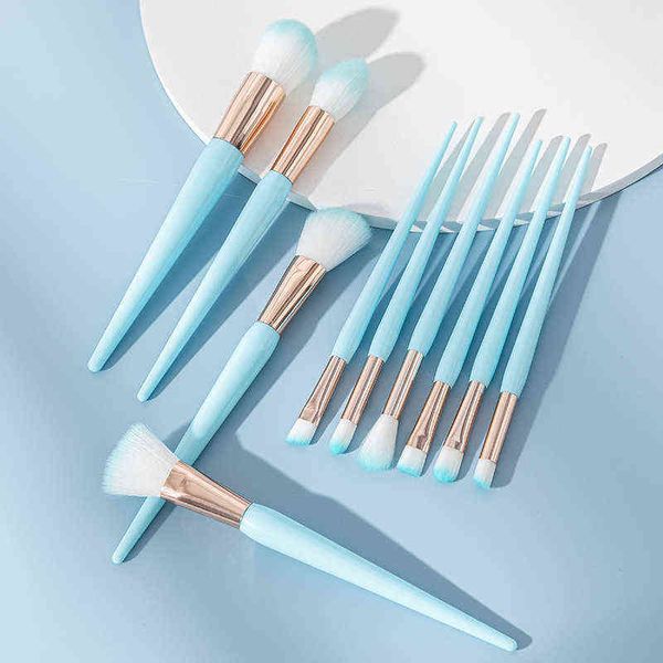 nxy makeup brush set girl beginner artificial fiber 10 thread blue short rod multifunctional with bag220629
nxy makeup brush set girl beginner artificial fiber 10 thread blue short rod multifunctional with bag220629