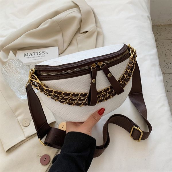 chain design waist bags weave pu leather fanny pack for women fashion luxury waist pack ladies shoulder crossbody chest bag 220721
chain design waist bags weave pu leather fanny pack for women fashion luxury waist pack ladies shoulder crossbody chest bag 220721