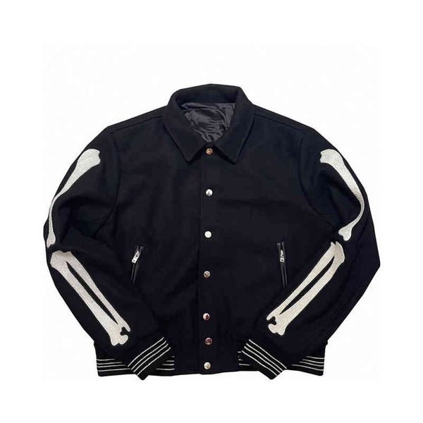 fashion mens green black jacket classic man luxury jackes bone letters embroidery stitching coats baseball stylsh streetwear outerwear, Black;brown
fashion mens green black jacket classic man luxury jackes bone letters embroidery stitching coats baseball stylsh streetwear outerwear, Black;brown