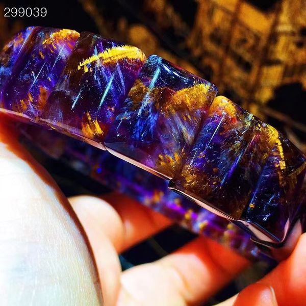 natural cacoxenite purple rutilated auralite 23 bracelet 16.2x12x7.7mm gold rutilated quartz women men beads aaaaaa, Silver
natural cacoxenite purple rutilated auralite 23 bracelet 16.2x12x7.7mm gold rutilated quartz women men beads aaaaaa, Silver
