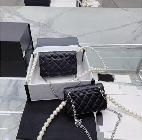 tz ladies french designer bags vintage black lambskin handbags double chains beads and metal chain hardware mini flap shoulder bag 20/18cm
tz ladies french designer bags vintage black lambskin handbags double chains beads and metal chain hardware mini flap shoulder bag 20/18cm