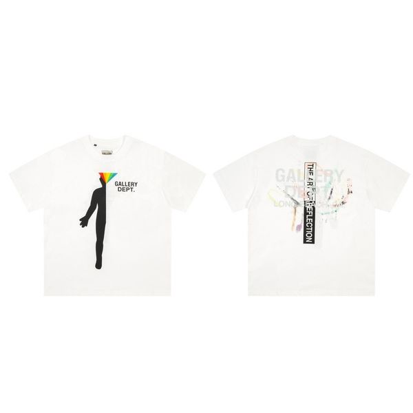 designer mens t-shirts gallerydept fashion brand rainbow portrait print mens womens casual round neck short sleeve tshirt, White;black
designer mens t-shirts gallerydept fashion brand rainbow portrait print mens womens casual round neck short sleeve tshirt, White;black