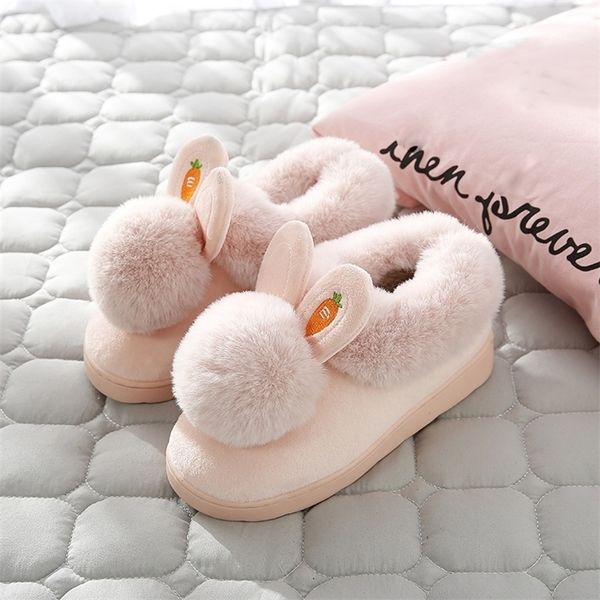 winter cotton slippers indoor thick bottom autumn winter warm shoes cute lovely rabbit ear plus plush slippers shoes women 201023, Black
winter cotton slippers indoor thick bottom autumn winter warm shoes cute lovely rabbit ear plus plush slippers shoes women 201023, Black