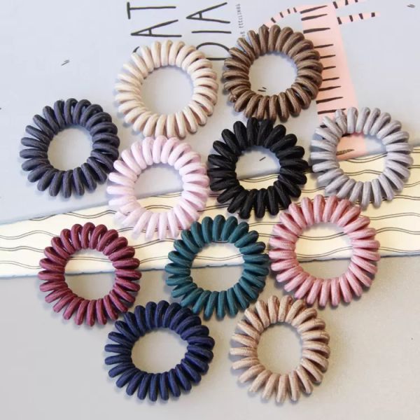 12 colors fabric telephone wire hair band wrapped cloth design ponytail holder elastic phone cord line tie accessories, Slivery;white
12 colors fabric telephone wire hair band wrapped cloth design ponytail holder elastic phone cord line tie accessories, Slivery;white