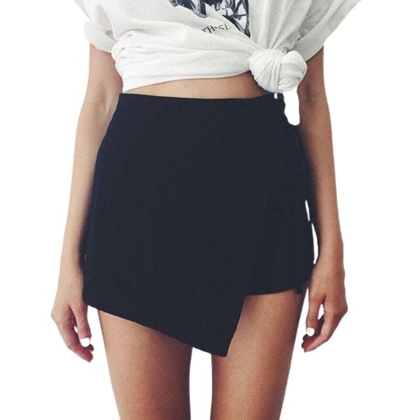 womens summer chic casual skorts shorts skirt high waisted irregular flanging wrap culottes mini 50 skirts r5nt#, Black
womens summer chic casual skorts shorts skirt high waisted irregular flanging wrap culottes mini 50 skirts r5nt#, Black